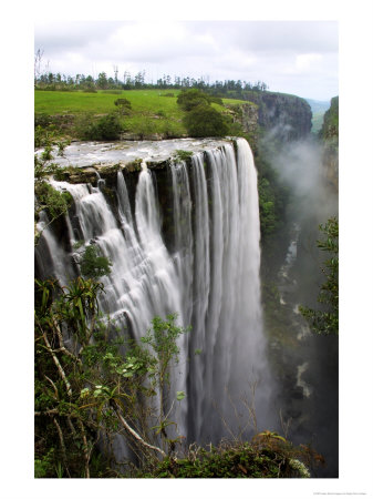 Mgawa Falls Near Lusikisiki, South Africa by Roger De La Harpe Pricing Limited Edition Print image