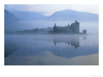 Kilchurn Castle & Loch Awe At Dawn, Scotland by Mark Hamblin Pricing Limited Edition Print image