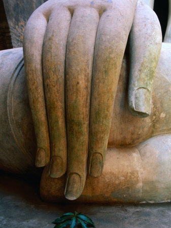 Giant Hand Of The Sukhothai Style Buddha At Sri Chum Temple, Sukhothai, Sukhothai, Thailand by Anders Blomqvist Pricing Limited Edition Print image