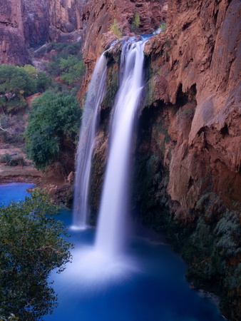 Havasu Falls, Havasupai Indian Reservation, Grand Canyon National Park, Arizona by Mark Newman Pricing Limited Edition Print image