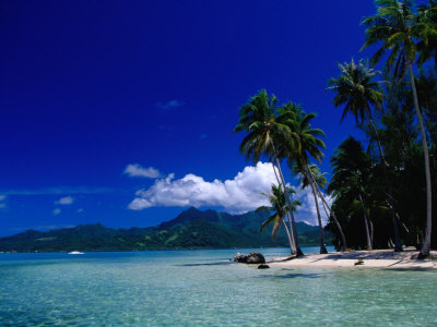 Beach And Waters Of Lagoon, French Polynesia by Jean-Bernard Carillet Pricing Limited Edition Print image