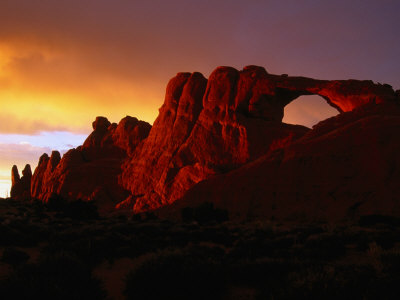 Skyline Arch At Sunset, Arches National Park, Utah, Usa by Gareth Mccormack Pricing Limited Edition Print image