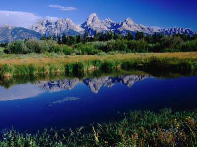 The Grand Tetons Reflected In Small Tarn, Grand Teton National Park, Wyoming, Usa by Gareth Mccormack Pricing Limited Edition Print image