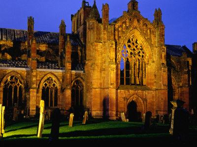 Melrose Abbey Was Founded In 1131 By David I & The Cistercian Monks From France, Melrose, Scotland by Glenn Beanland Pricing Limited Edition Print image