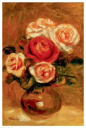 Roses In A Vase by Pierre-Auguste Renoir Pricing Limited Edition Print image