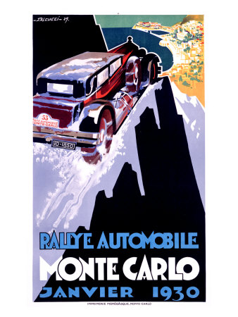 Rallye Monte Carlo, 1930 by Robert Falcucci Pricing Limited Edition Print image
