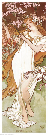 Spring by Alphonse Mucha Pricing Limited Edition Print image