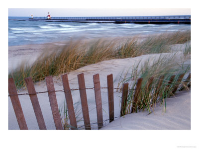 St. Joseph Lighthouse On Lake Michigan, Berrien County, Michigan, Usa by Brent Bergherm Pricing Limited Edition Print image