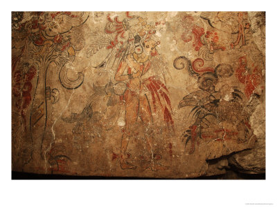Maya Murals, Maya, San Bartolo, Guatemala by Kenneth Garrett Pricing Limited Edition Print image