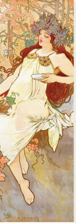 Fall by Alphonse Mucha Pricing Limited Edition Print image