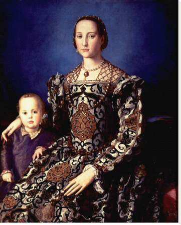 Eleonora Of Toledo With Her Son Giovanni De Medici by Agnolo Bronzino Pricing Limited Edition Print image