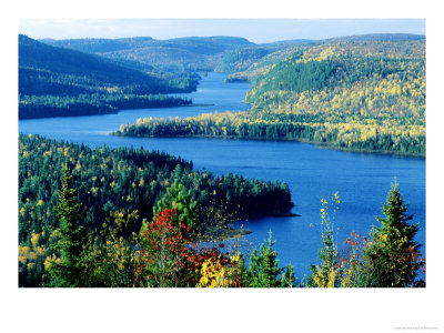 Lake Wapizagonke In Early Autumn, Quebec, Canada by Philippe Henry Pricing Limited Edition Print image