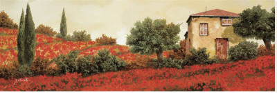 L Papaveri Sulle Colline by Guido Borelli Pricing Limited Edition Print image