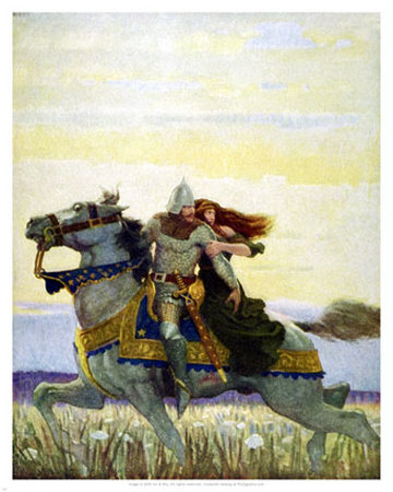 Away They Raced by Newell Convers Wyeth Pricing Limited Edition Print image