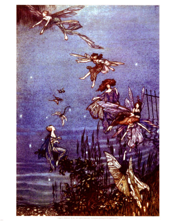 Fairies Along The Water by Arthur Rackham Pricing Limited Edition Print image