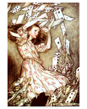 Alice And The Pack Of Cards by Arthur Rackham Pricing Limited Edition Print image