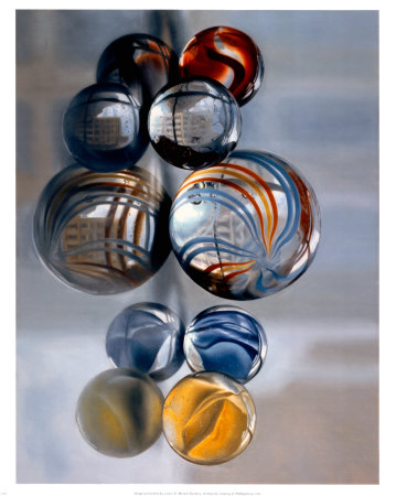 Five Marbles by Charles Bell Pricing Limited Edition Print image