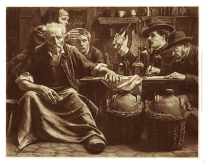 L'inquisition Chez Les Bouilleurs De Cru, 1904 by Jean Eugene Buland Pricing Limited Edition Print image