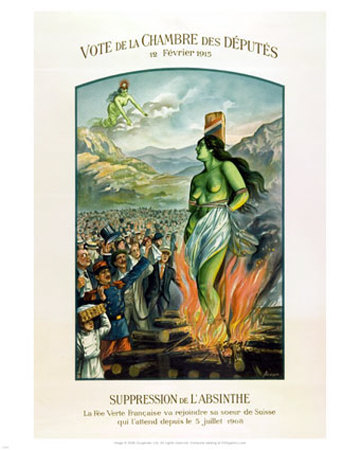 Suppression Of Absinthe In Switzerland, 1908 by Audino Pricing Limited Edition Print image