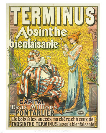 Terminus Absinthe Bienfaisante by Francisco Tamagno Pricing Limited Edition Print image
