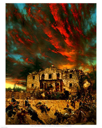 The Siege Of The Alamo by Howard David Johnson Pricing Limited Edition Print image