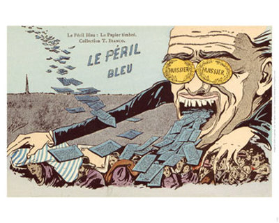Le Peril Bleu, Le Papier Timbre by T. Bianco Pricing Limited Edition Print image