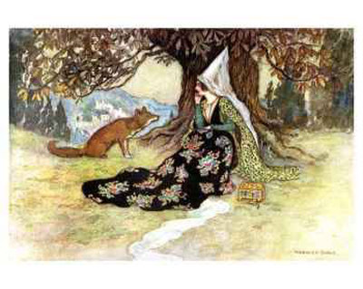 Grannonia And The Fox by Warwick Goble Pricing Limited Edition Print image