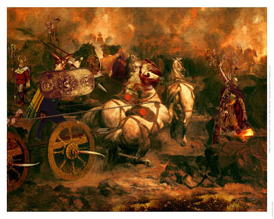 Cuchulainn's War Chariot by Howard David Johnson Pricing Limited Edition Print image