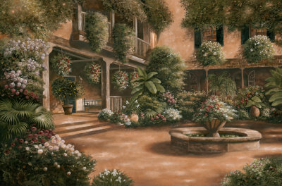 French Quarter Courtyard Ii by Betsy Brown Pricing Limited Edition Print image