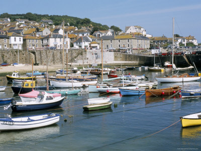 The Harbour, Mousehole, Cornwall, England, United Kingdom by Brigitte Bott Pricing Limited Edition Print image