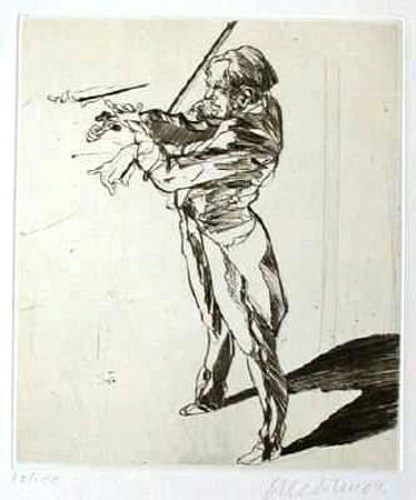 Musicien by Claude Weisbuch Pricing Limited Edition Print image