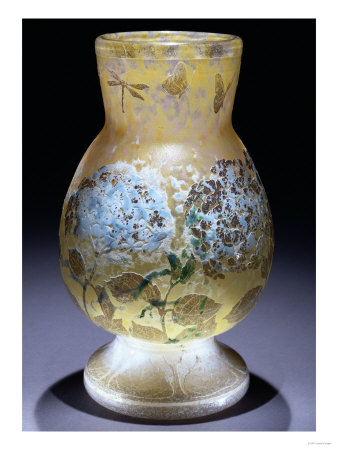 An Etched And Enameled Glass Vase, With The Cross Of Lorraine, Circa 1900 by Daum Pricing Limited Edition Print image