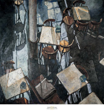 Shadows At The Zurich Cafe by Adolf Llovera Pricing Limited Edition Print image