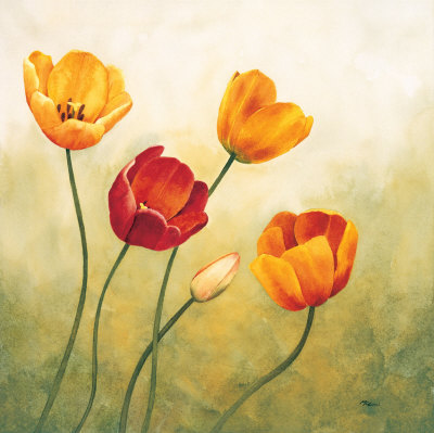 Brezza Sui Tulipani by Maria Grazia Luffarelli Pricing Limited Edition Print image