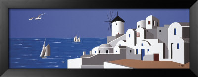 Molino En Santorini by Vicenc Curtó Pricing Limited Edition Print image