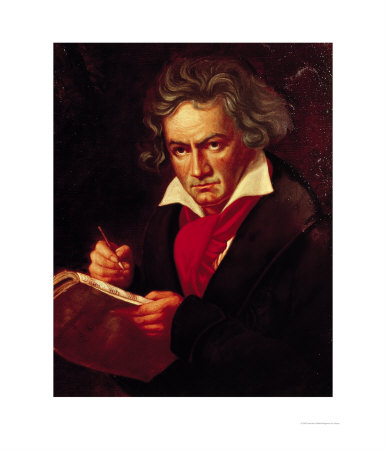 Ludwig Van Beethoven (1770-1827) Composing His Missa Solemnis by Josef Karl Stieler Pricing Limited Edition Print image