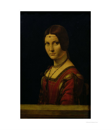Portrait Of A Lady From The Court Of Milan, Circa 1490-95 by Leonardo Da Vinci Pricing Limited Edition Print image