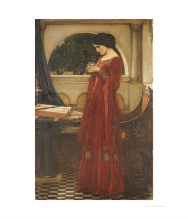 The Crystal Ball, 1902 by John William Waterhouse Pricing Limited Edition Print image