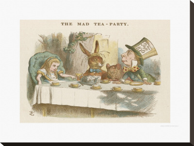 Alice At The Mad Hatter's Tea Party by John Tenniel Pricing Limited Edition Print image