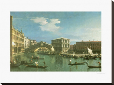The Rialto Bridge, Venice by Canaletto Pricing Limited Edition Print image