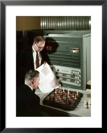 Ibm Electronic Data Processing Machine, Type 704, Solving Chess Problems With A Data Processor by Andreas Feininger Pricing Limited Edition Print image