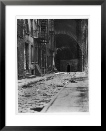 Alley On The Bowery, New York by E O Hoppe Pricing Limited Edition Print image