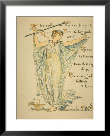 Masque Of Flowers by Walter Crane Pricing Limited Edition Print image