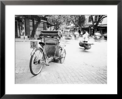 Cyclo In Old Hanoi, Vietnam by Walter Bibikow Pricing Limited Edition Print image