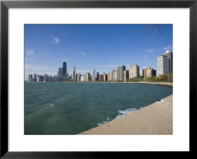 Near North Skyline And Gold Coast, From Lake Michigan, Chicago, Illinois, Usa by Amanda Hall Pricing Limited Edition Print image