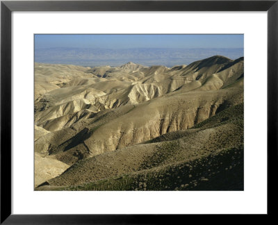 Arid Hills At Wadi Qelt And The Valley Of The River Jordan In Judean Desert, Israel, Middle East by Simanor Eitan Pricing Limited Edition Print image