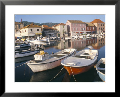 Morning Calm In The Harbour, Starigrad, Hvar Island, Central Dalmatia, Croatia by Ken Gillham Pricing Limited Edition Print image