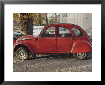 Citroen 2Cv Parked In Centre Of Town, St. Omer, Pas De Calais, France by David Hughes Pricing Limited Edition Print image