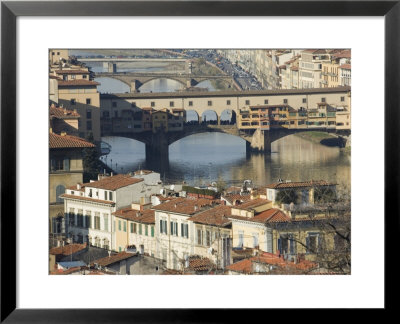 Ponte Vecchio, River Arno, Florence, Tuscany, Italy by Christian Kober Pricing Limited Edition Print image