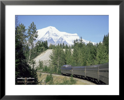 Mount Robson, Highest Peak In Canadian Rockies, 3964M, British Columbia by Tony Waltham Pricing Limited Edition Print image